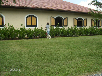 The exteriors of barns or stables can be pressure washed, too.