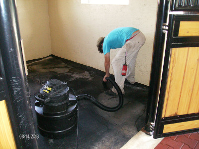 Barn being cleaned by Beav's