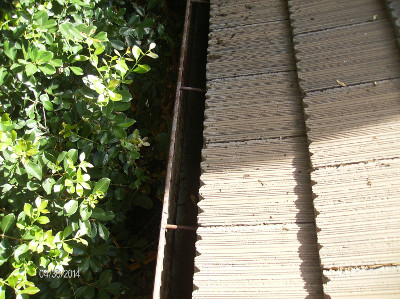 Cleaned gutter