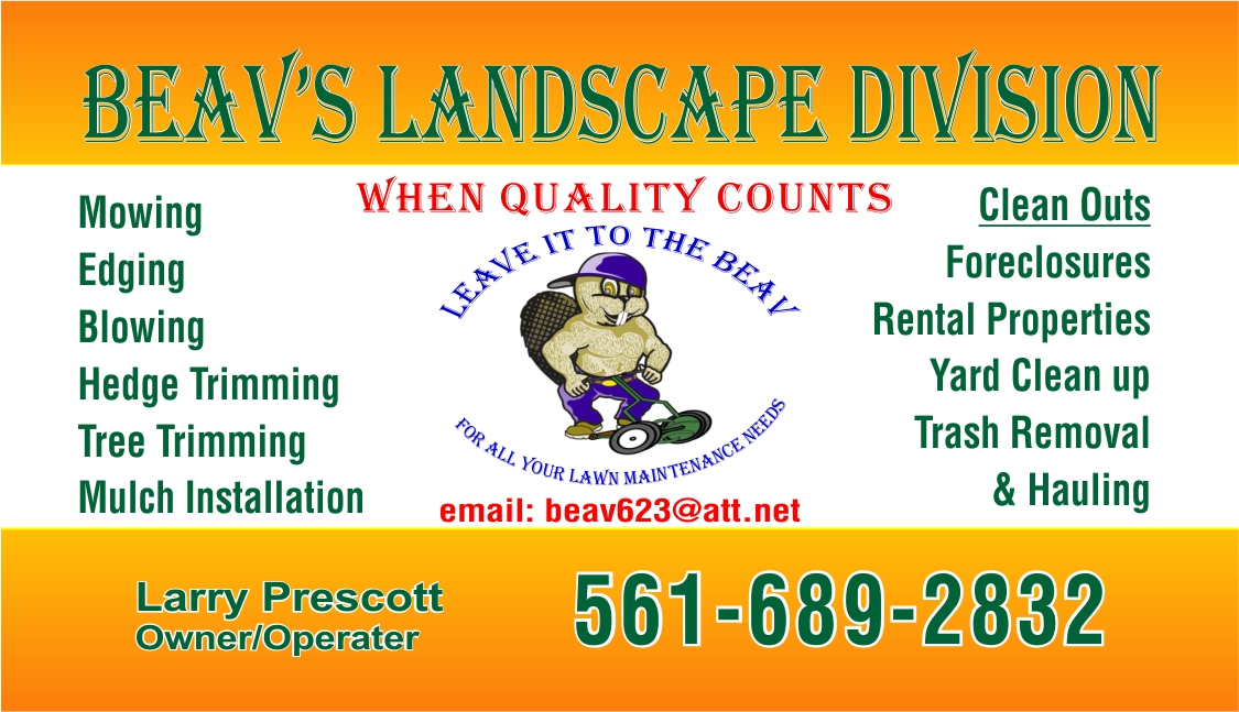 Beav's Window Washing - Landscape Division